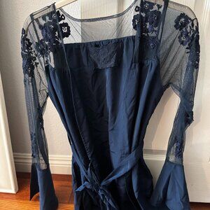 Robed with Love Maid of Honor | Navy Blue Small